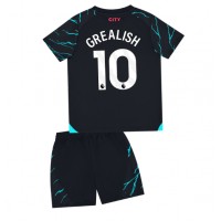 Koszulka piłkarska Manchester City Jack Grealish #10 Strój Trzeci dla dzieci 2023-24 tanio Krótki Rękaw (+ Krótkie spodenki)